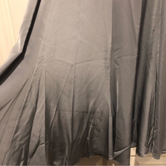 Chicwish Grey Satin Top and Skirt Set - Picture 7 of 16